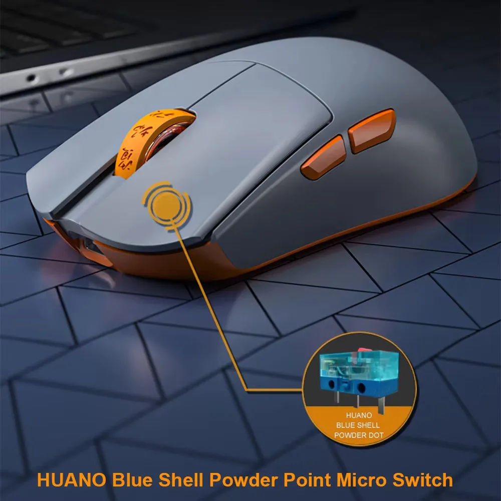 M3S Pro Gaming Mouse Wireless Bluetooth Tri Mode Game Mouse Computer 8K PAM3395 26K DPI N52840 HUANO Micro Switch