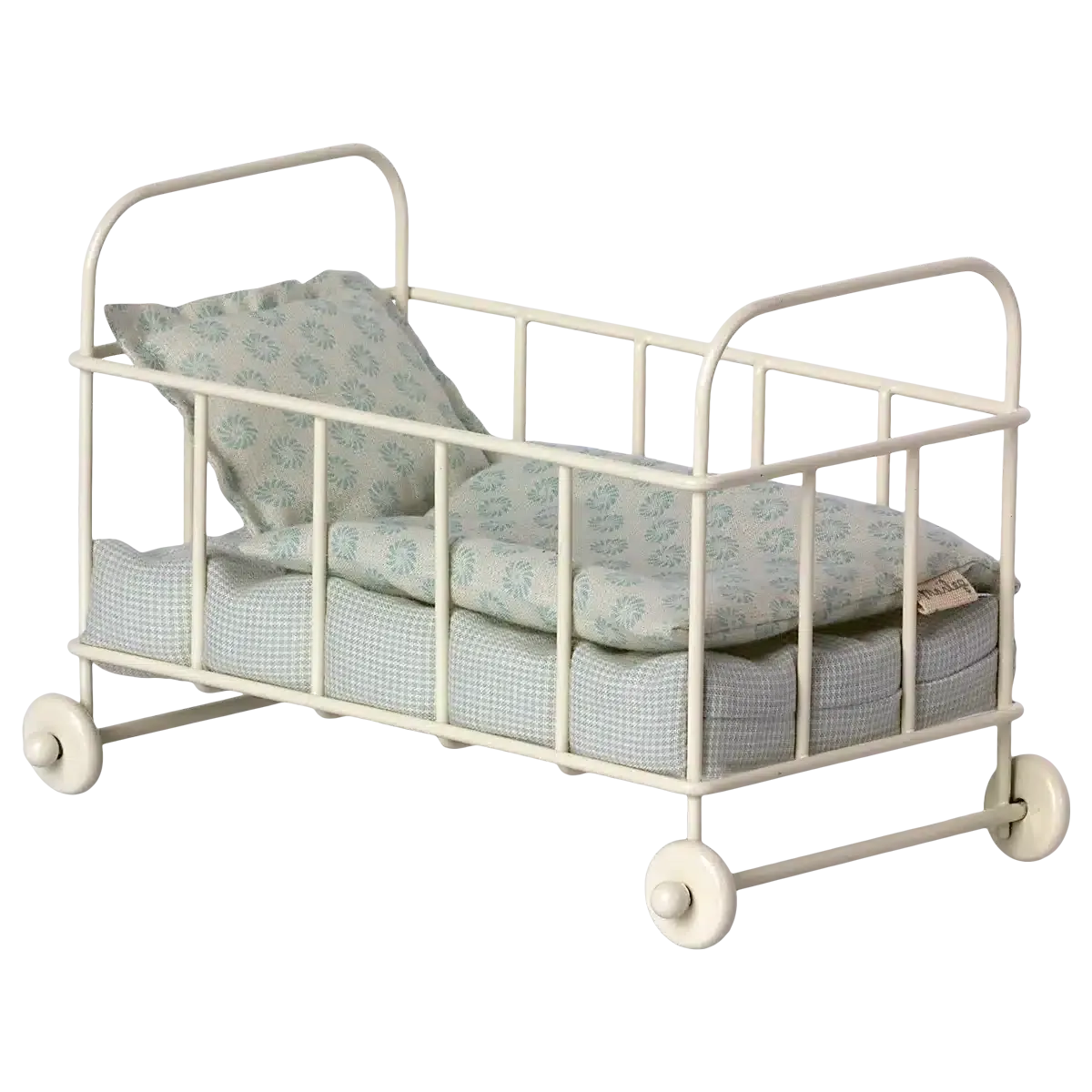 Maileg - Cot bed - Micro blue