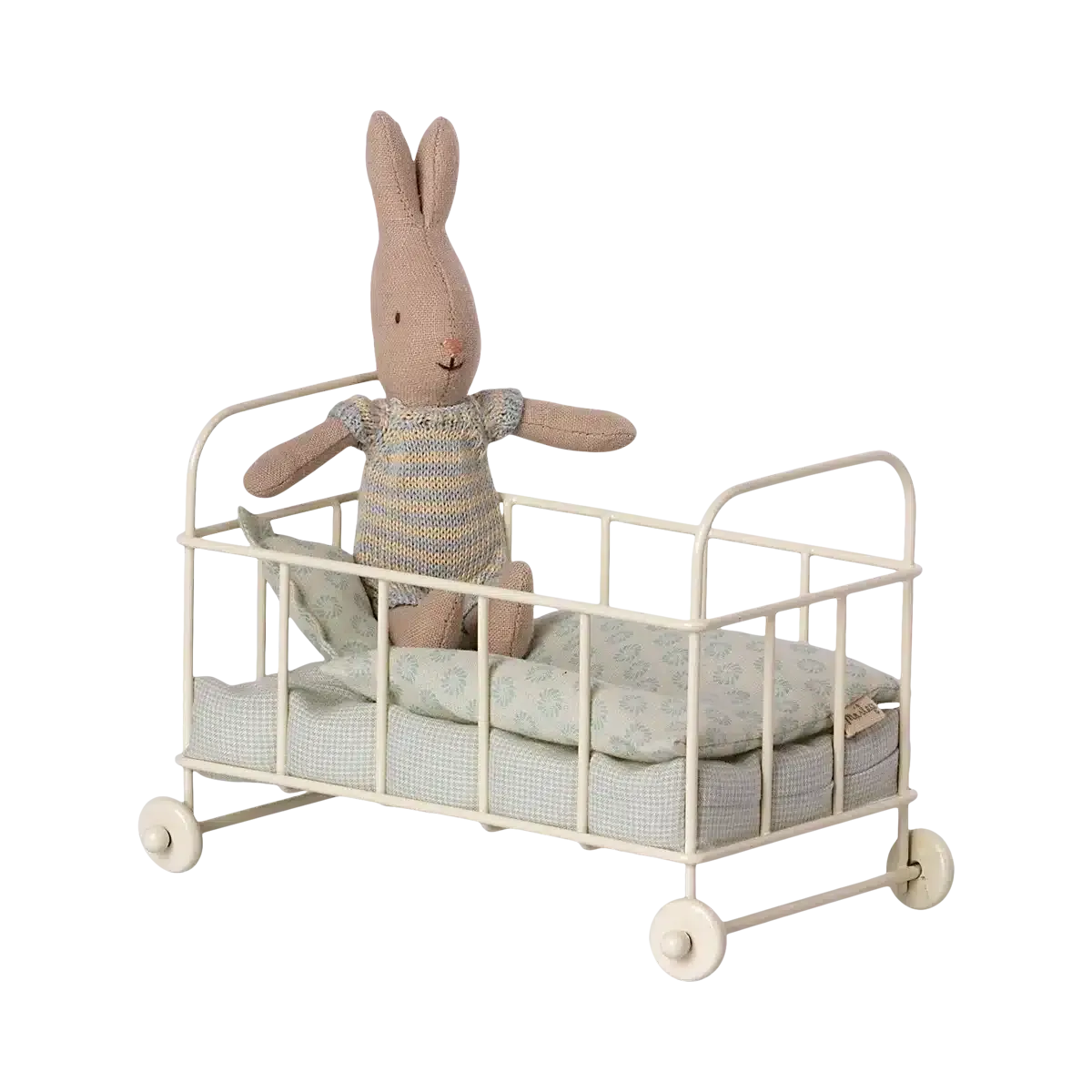 Maileg - Cot bed - Micro blue