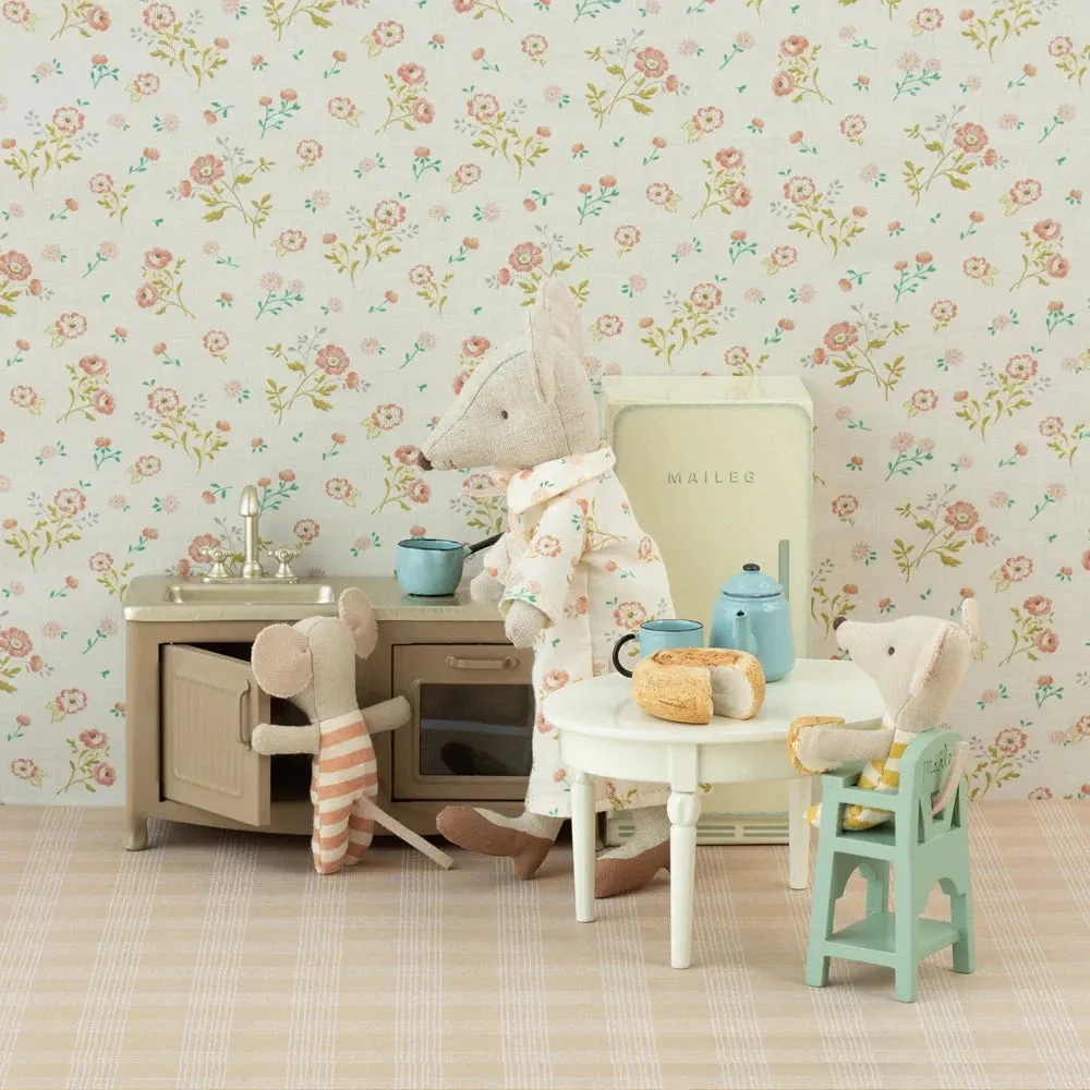 Maileg Miniature Mouse High Chair – Mint