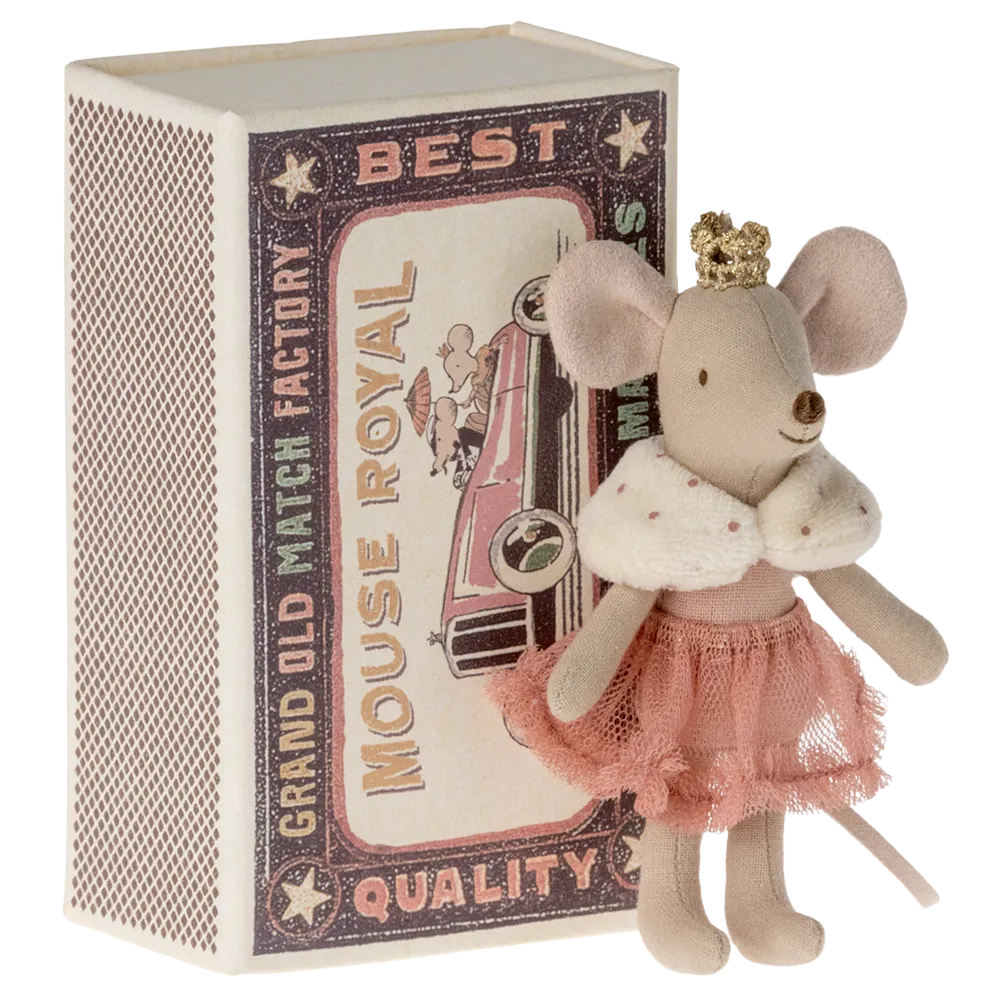 Maileg Princess Mouse - Little Sister in Matchbox