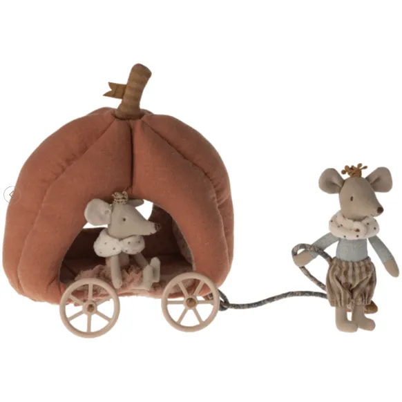 Maileg Pumpkin Carriage, Mouse