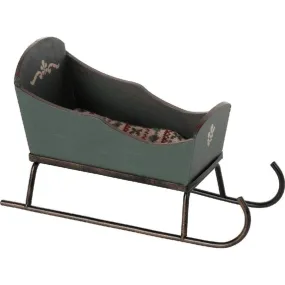 Maileg sleigh for mice - green