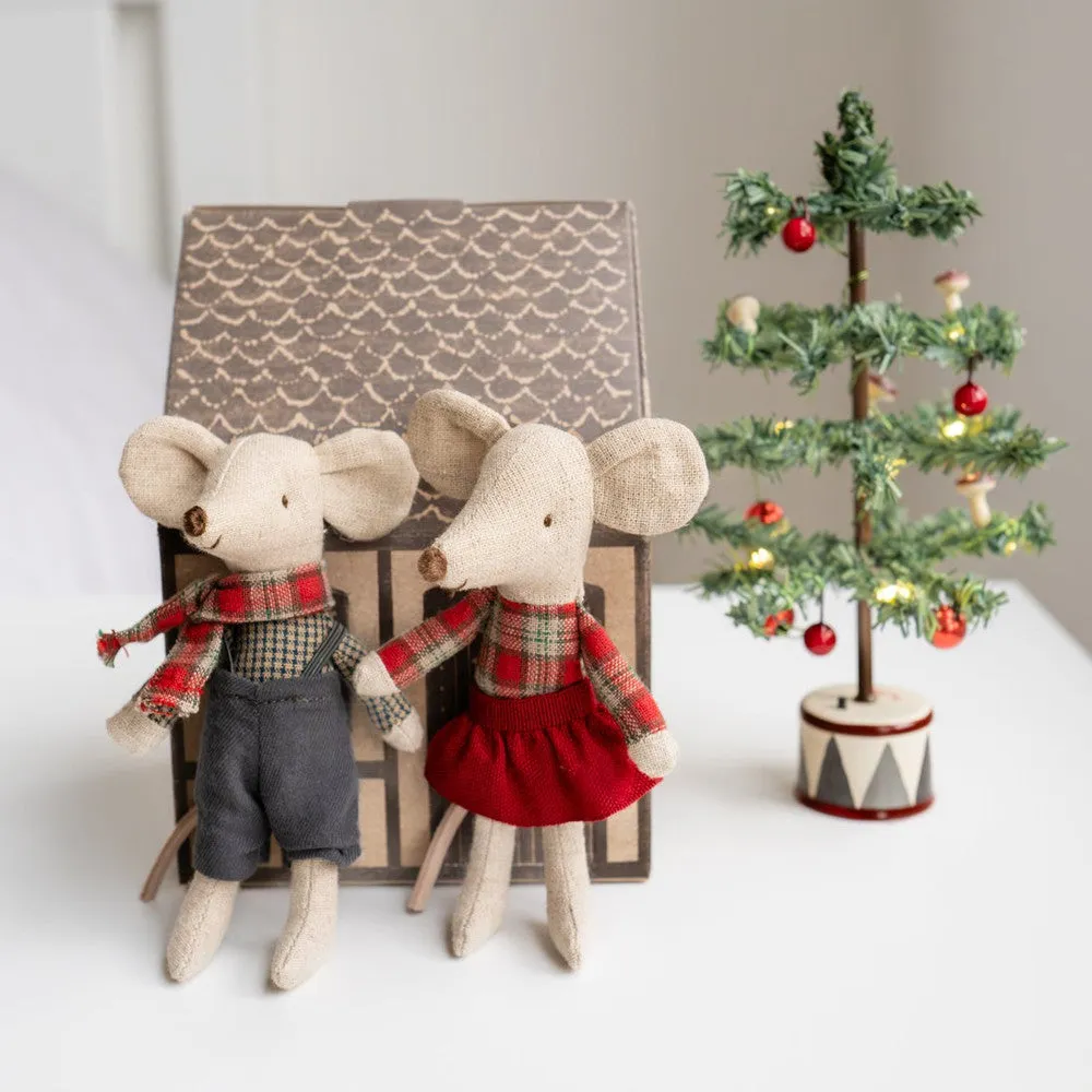 Maileg winter mice twins little brother and sister
