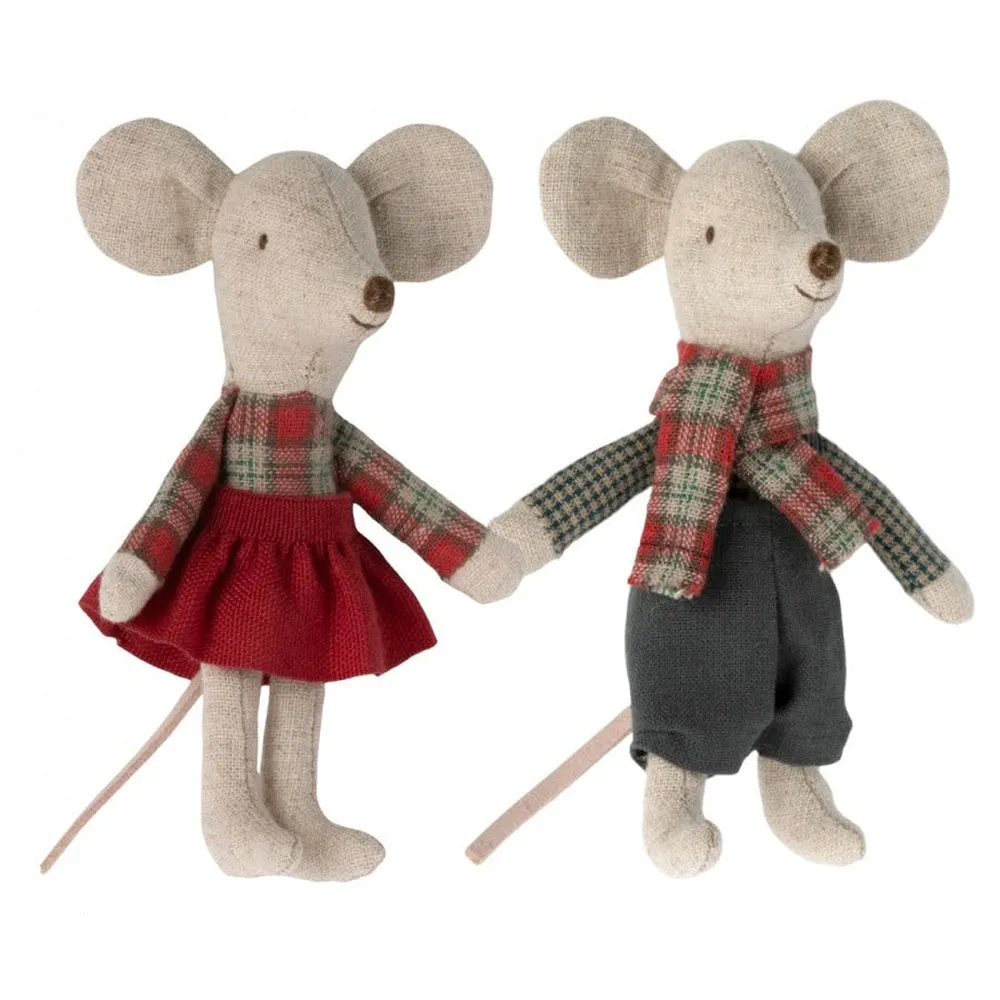 Maileg winter mice twins little brother and sister