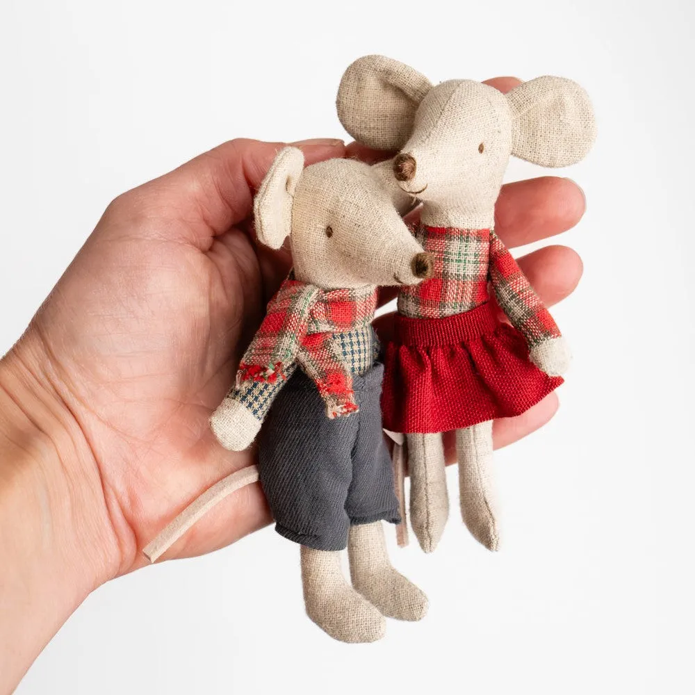 Maileg winter mice twins little brother and sister