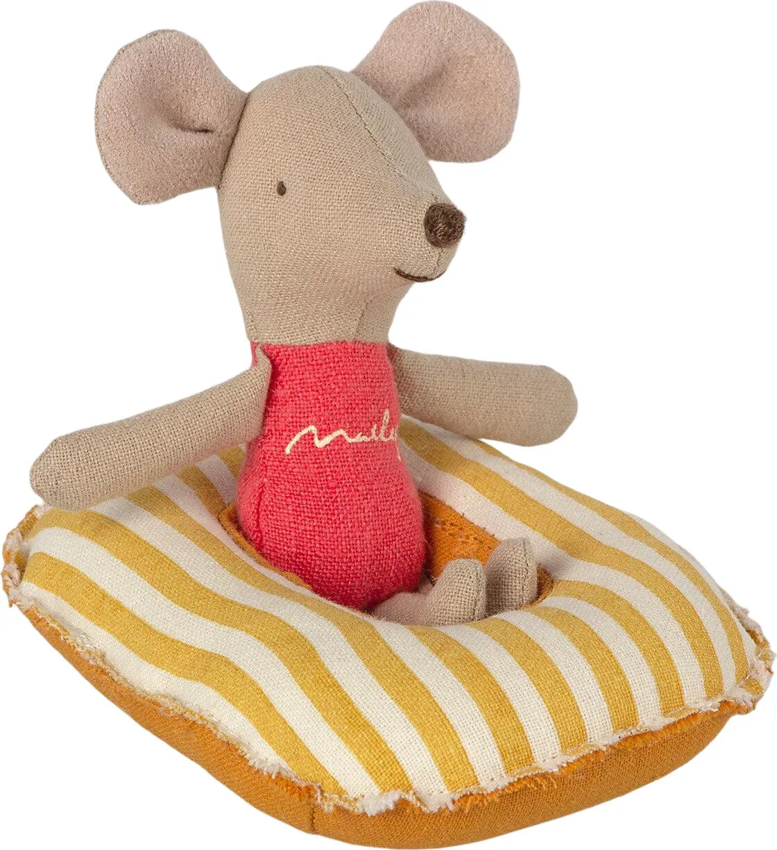 Maileg Yellow Stripe Rubber Boat for Small Mouse