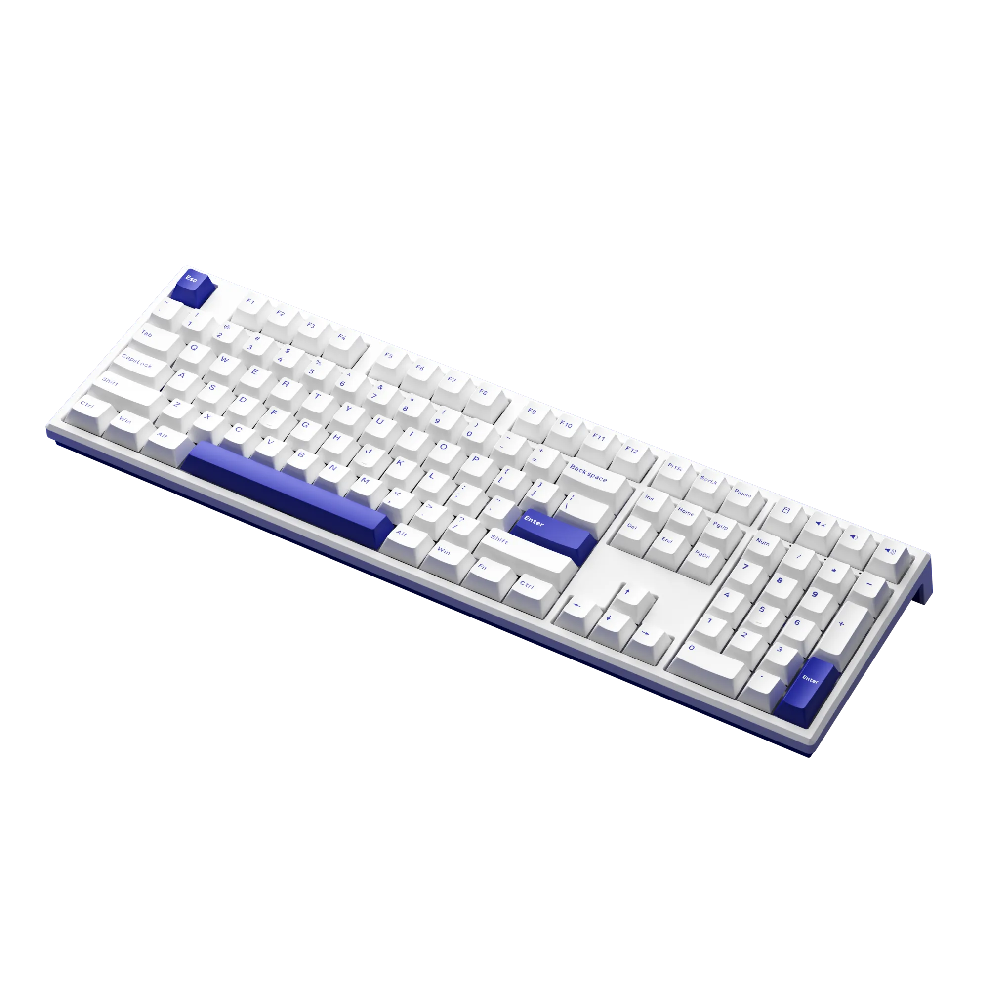 MG108B Blue on White