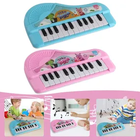 Mini Piano Toy Birthday Gift Musical Piano Toy Teaching Musical Instrument Multi-function Keyboard with 13 Keys for Girl Boy