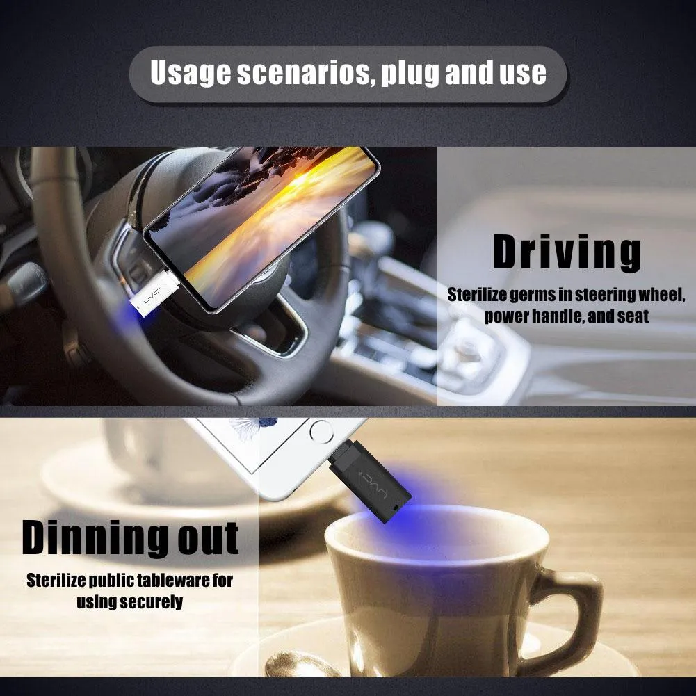 Mini usb ultraviolet germicidal light