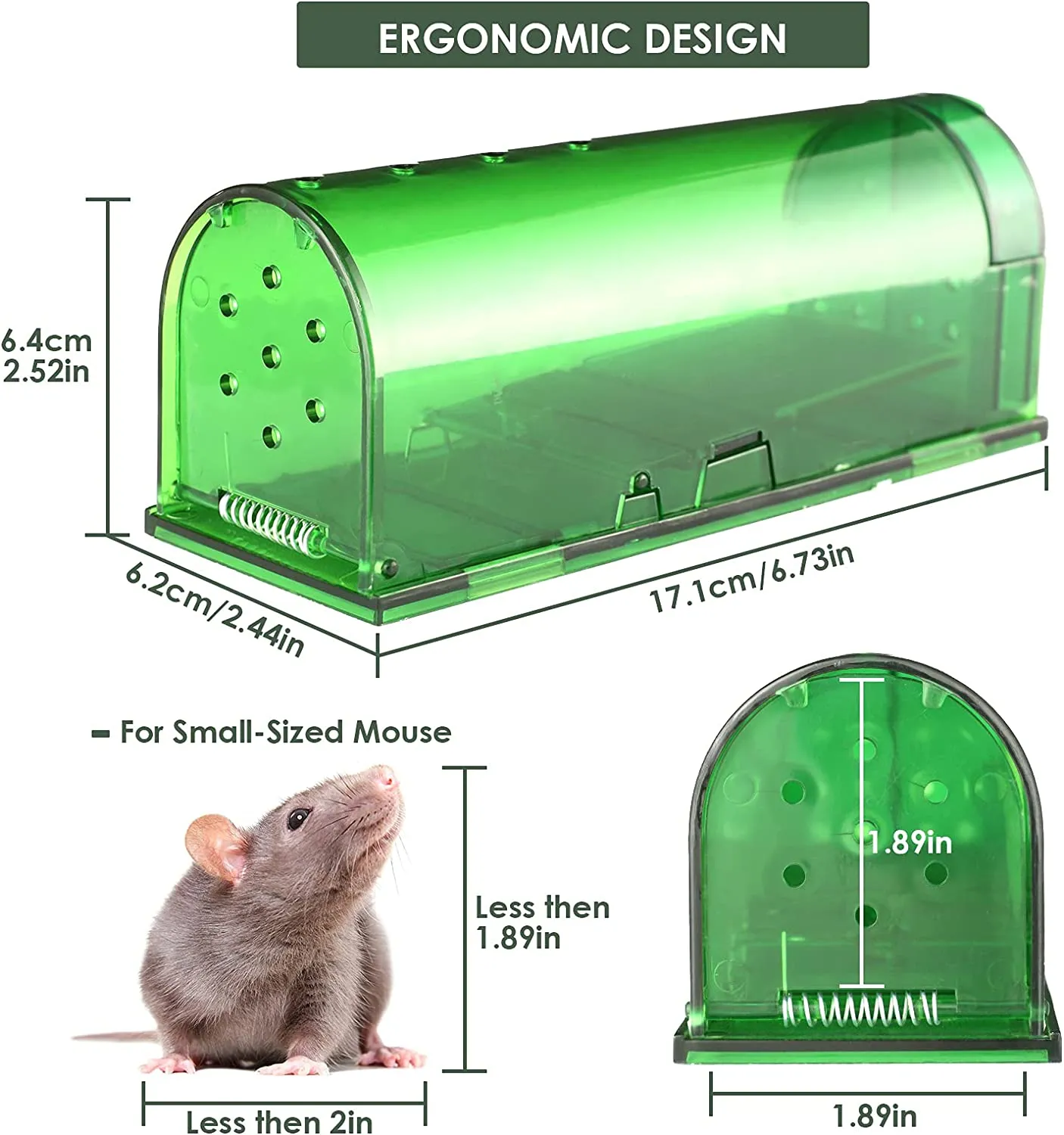 Mouse Trap Catch and Release, No Kill Mouse Traps