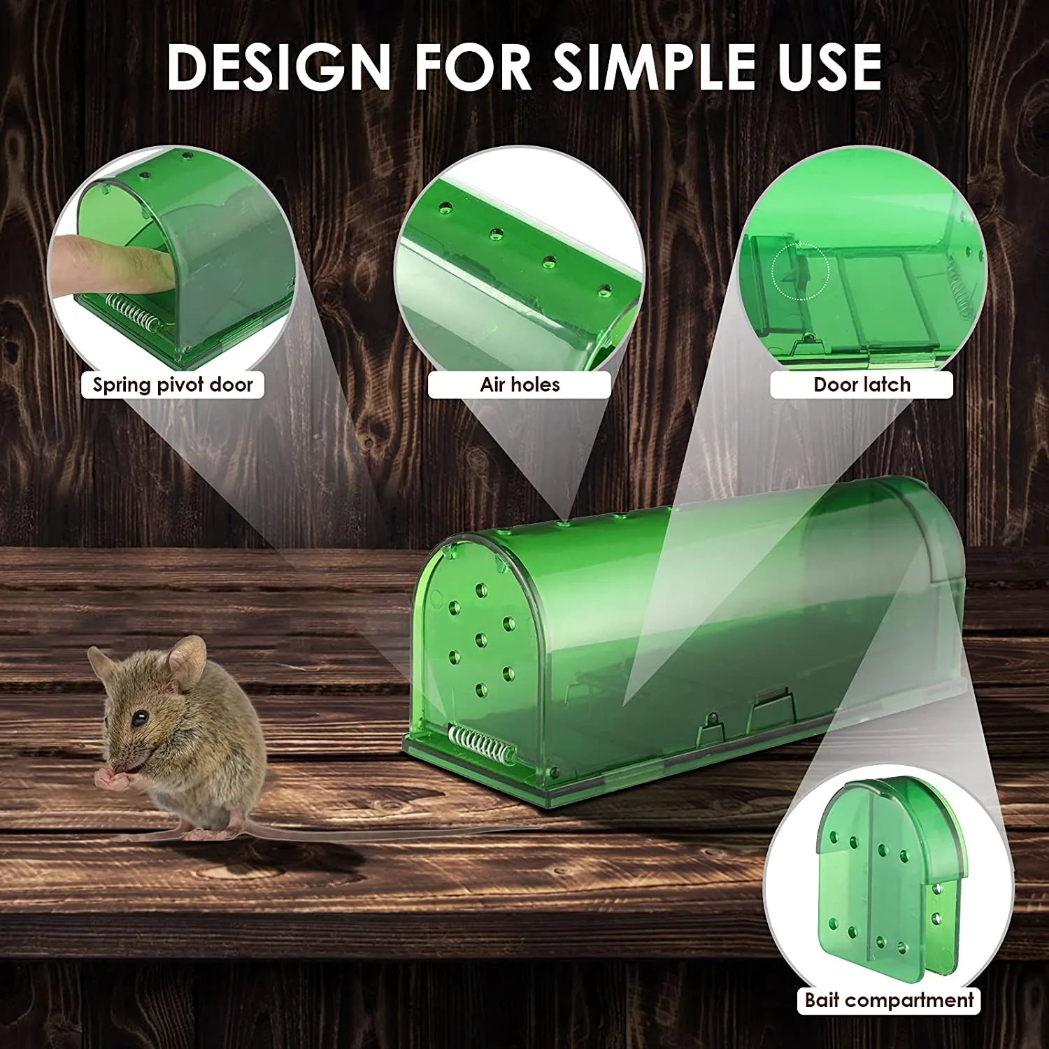 Mouse Trap Catch and Release, No Kill Mouse Traps