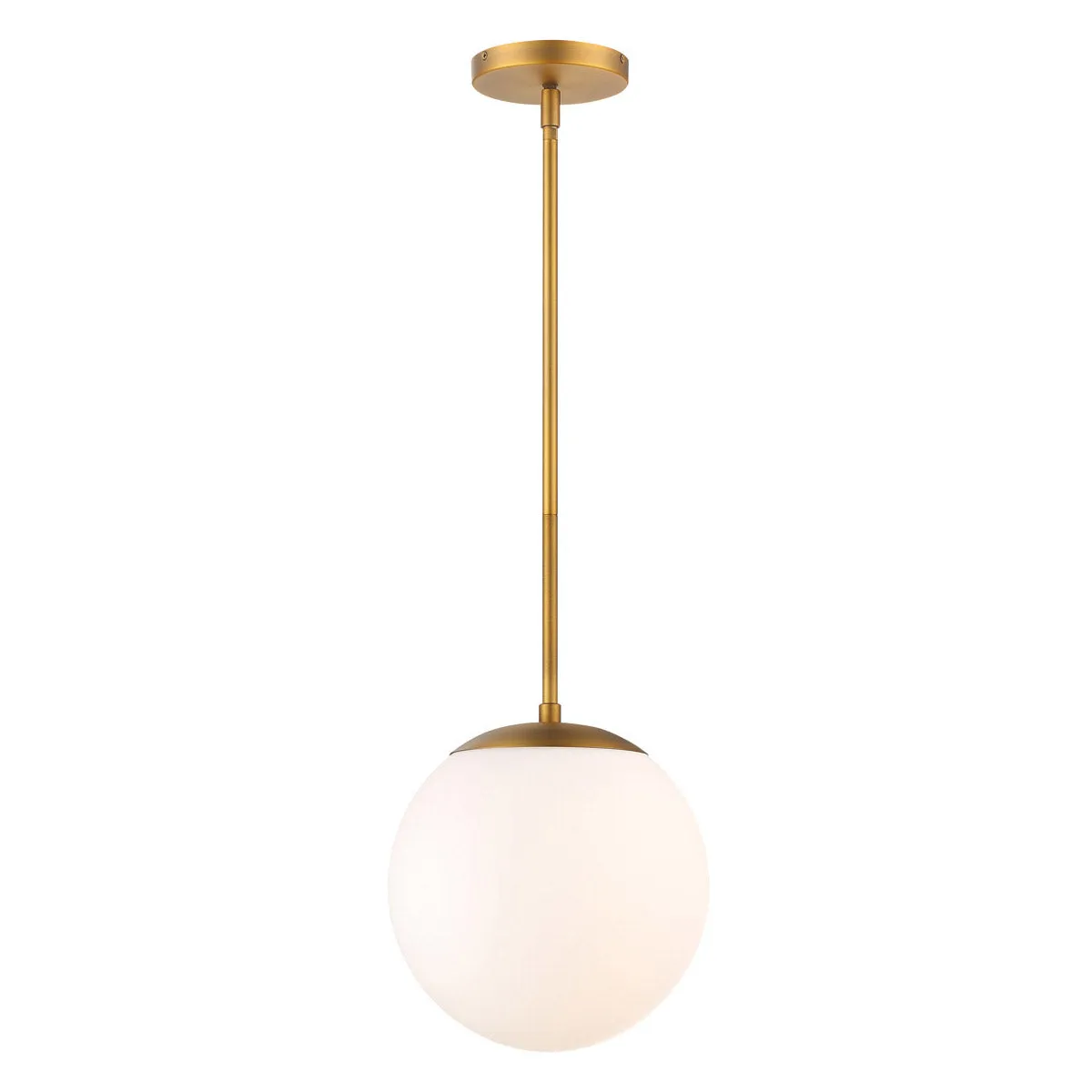 Niveous 10 In LED Pendant Light Brass Finish