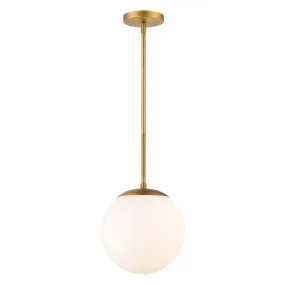 Niveous 10 In LED Pendant Light Brass Finish