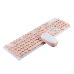 Office Wireless USB Home For Laptop Sensitive Notebook Non Slip Computer Accessories Keyboard Mouse Set Low Noise Retro