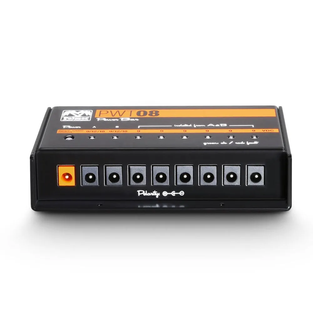 Palmer PAL-PWT08 Universal Pedalboard Power Supply - 8 Outputs