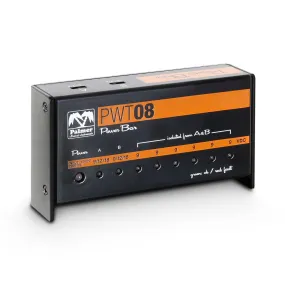 Palmer PAL-PWT08 Universal Pedalboard Power Supply - 8 Outputs