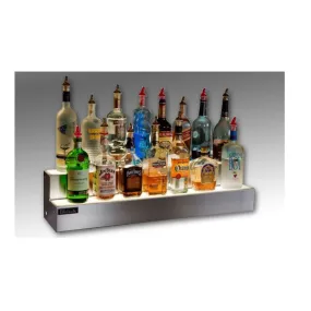 Perlick 36" 2-Tier Lighted Liquor Bottle Display with White LED Lighting
