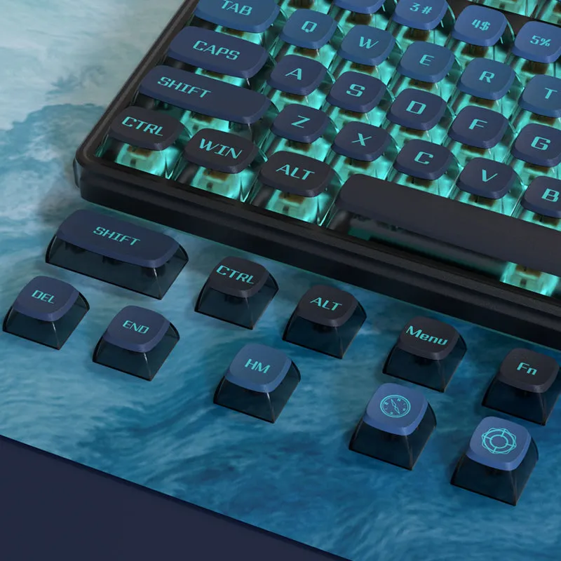 PIIFOX Nautical ASA Profile Pudding Keycap Set 117 Keys