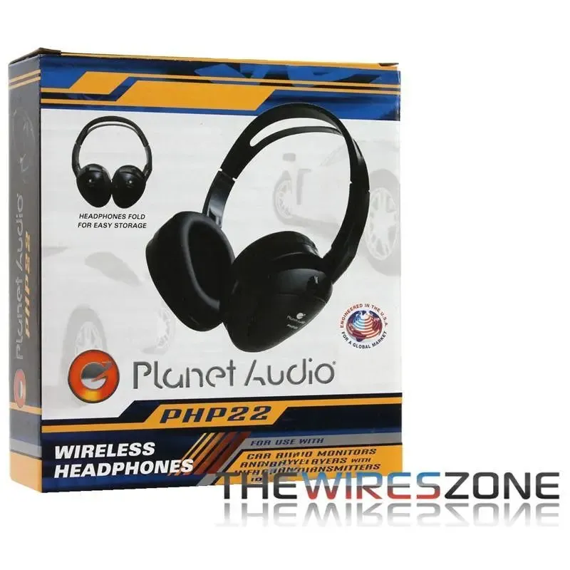 Planet Audio PHP22 Black Single Channel Infrared Wireless Headphones
