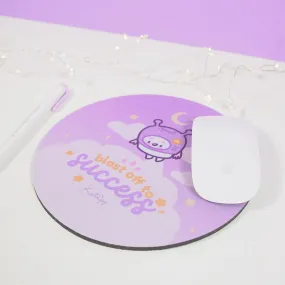 Pocket Planets Marshie Mouse Mat | Kawaii Space Desk Pad | Blast Off to Success | Pastel Celestial Gaming Mousepad | Motivational Office Decor