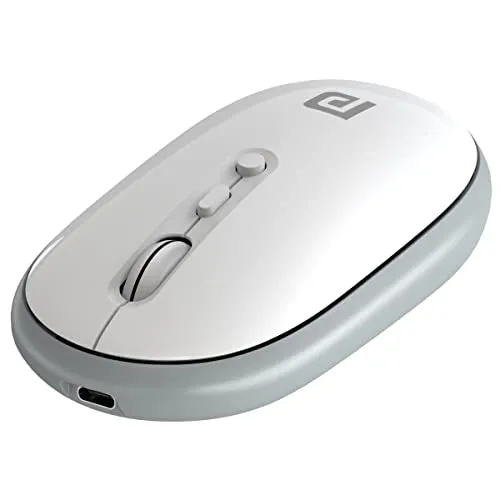 Portronics Toad II Bluetooth Mouse, with Bluetooth 5.0 & 2.4 Ghz Dual Wireless Connectivity, Rechargeable, Adjustable DPI up to 1600