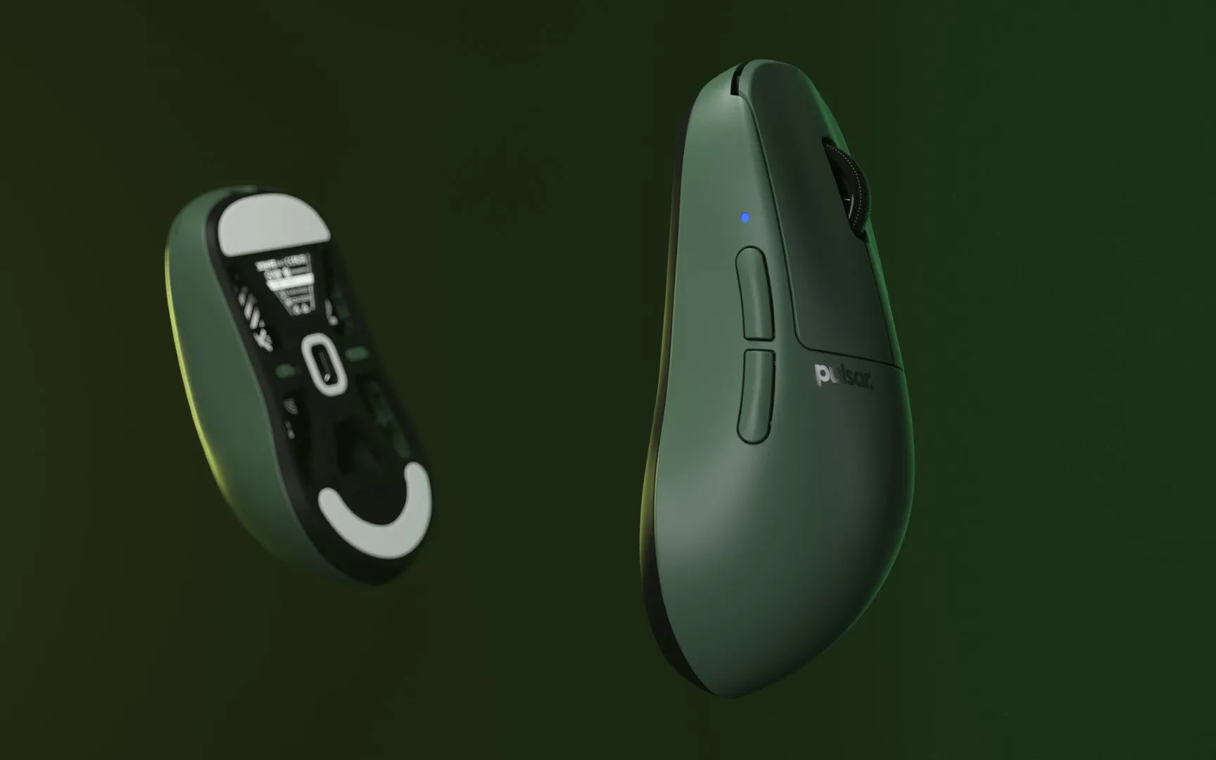 Pulsar X2H Mini Wireless Gaming Mouse - Green Founders Edition (4K Dongle Included)