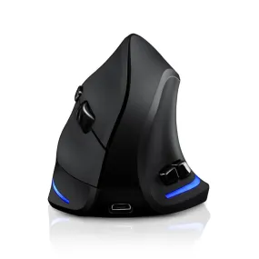 Rechargeable Wireless Mouse Gamer Ergonomic Optical 2.4G 1000/1600/2400 DPI USB Vertical Mice For PC Gaming