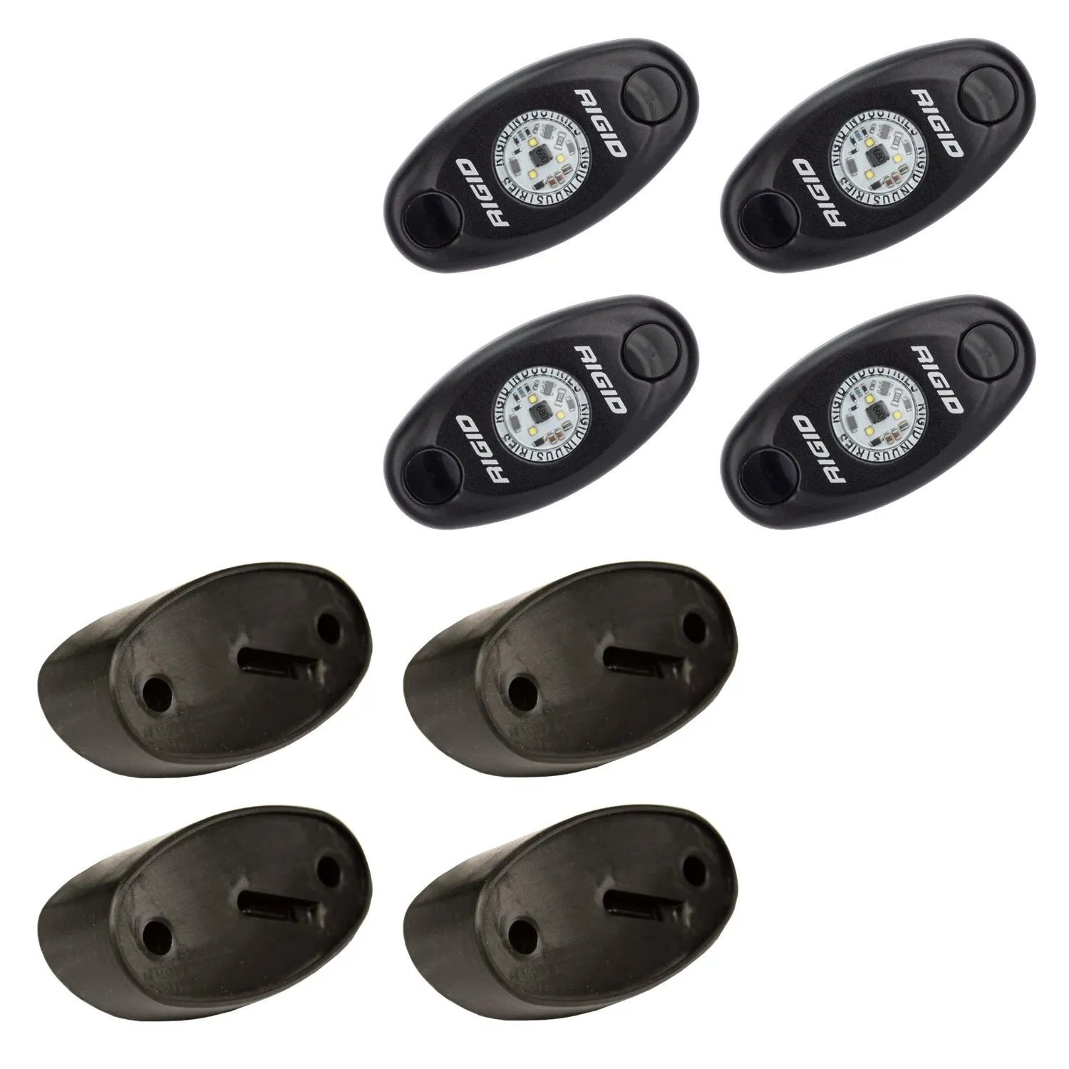 RIGID A-Series LED Universal Rock Light Kit High Power Red Set Of 4