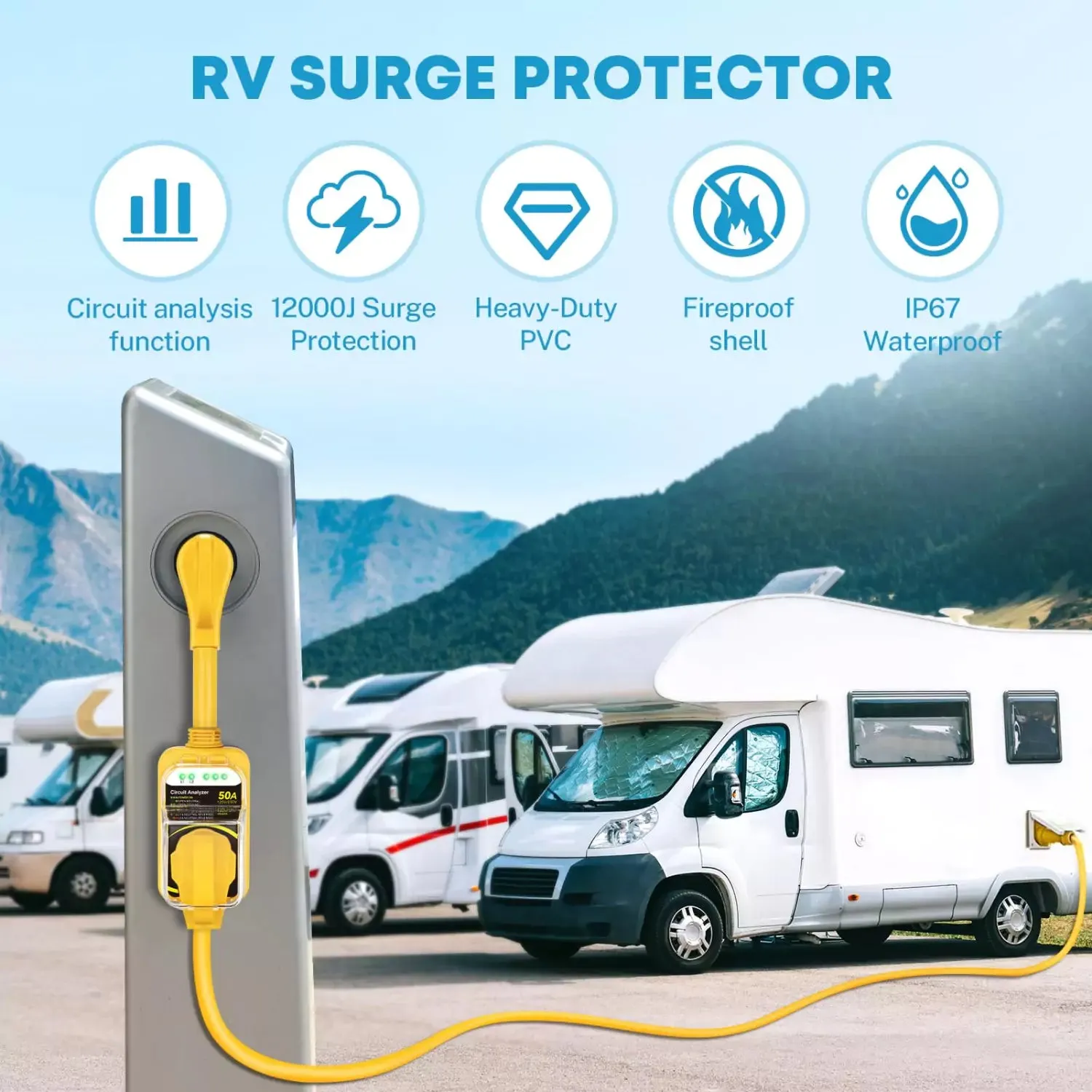 RV Surge Protector 50 Amp