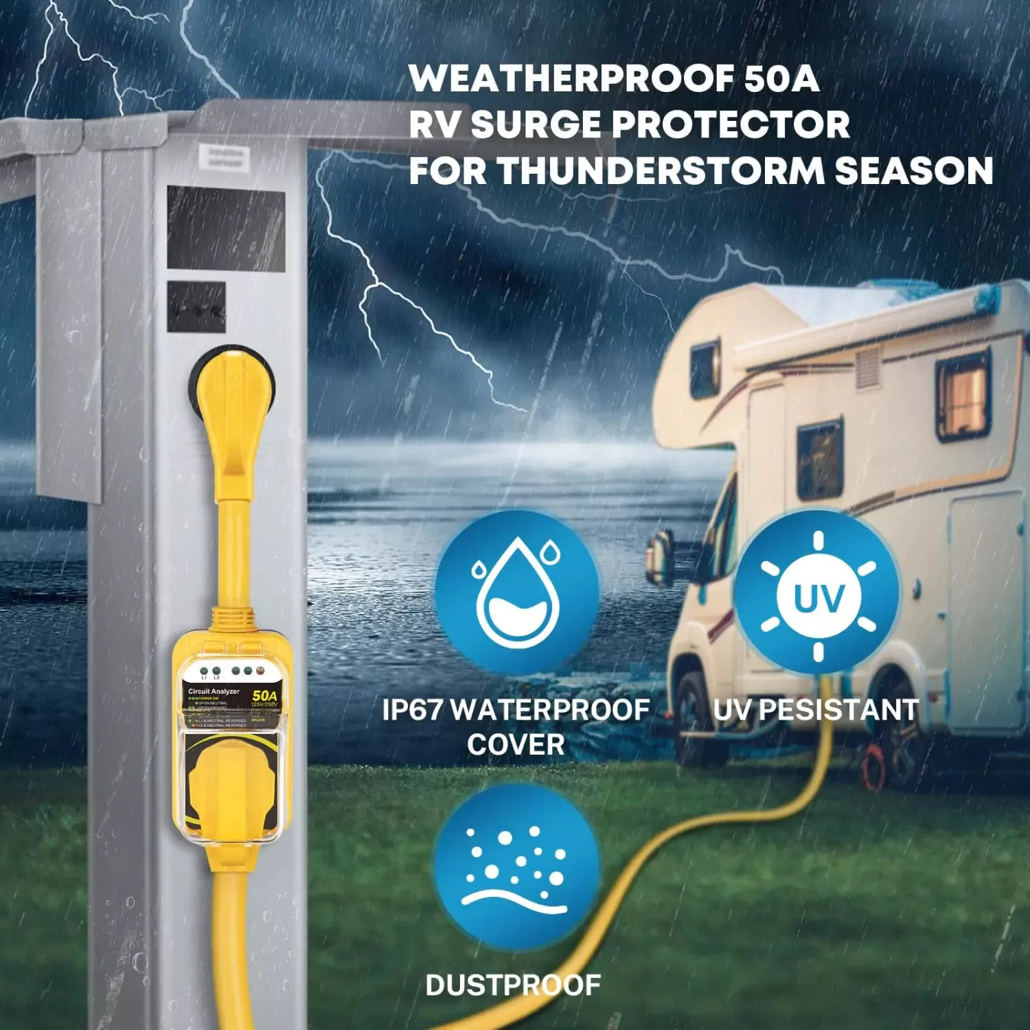 RV Surge Protector 50 Amp