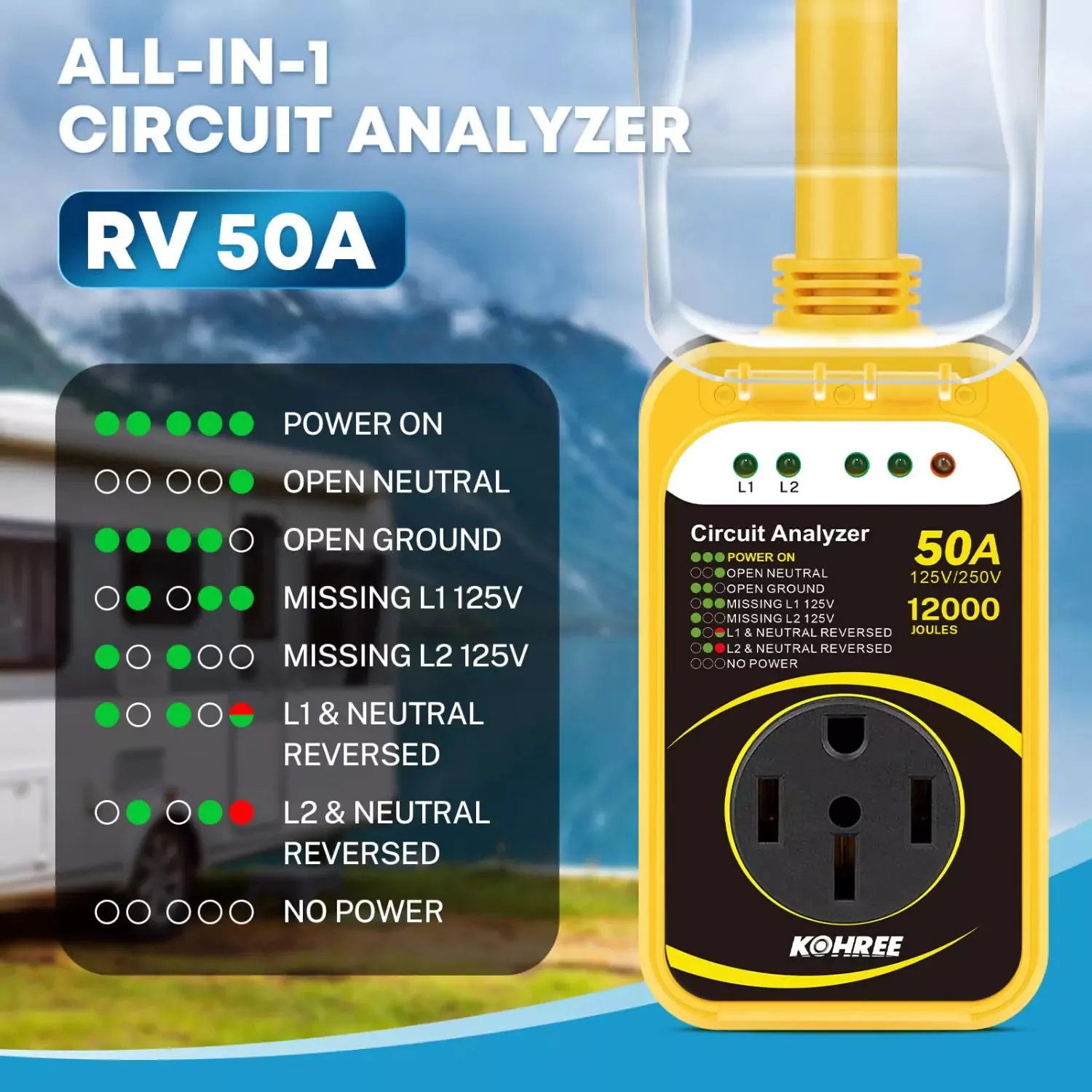 RV Surge Protector 50 Amp