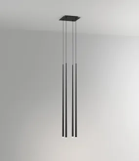 Slim 4 LEDs Pendant Black Carbon Fiber 0931
