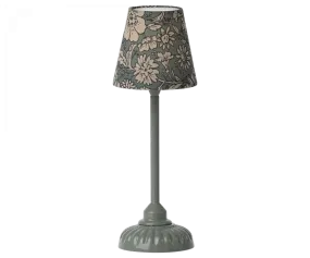 Small Vintage Floor Lamp - Dark Mint