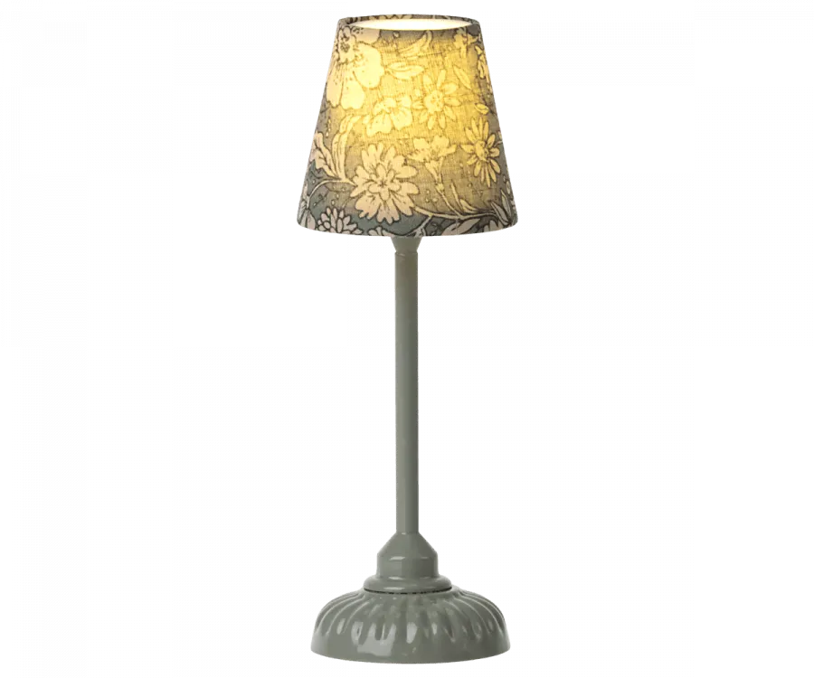 Small Vintage Floor Lamp - Dark Mint