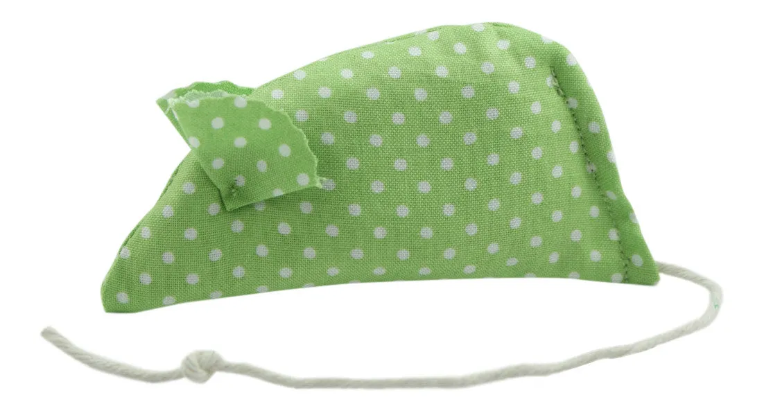 Spotty Pack of 2 Catnip Mice - Red and Green