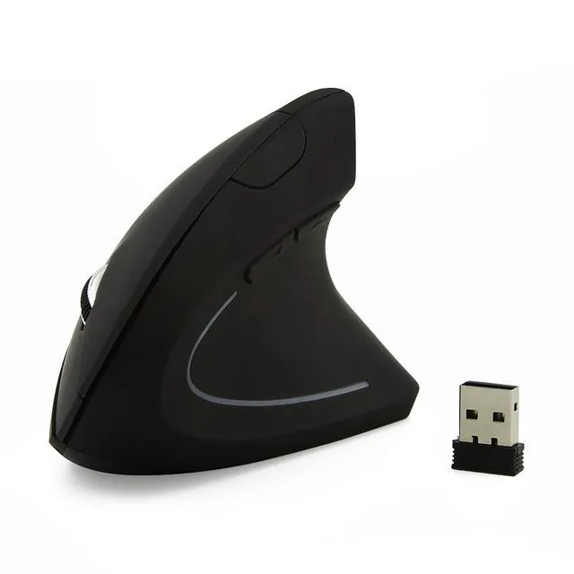 Strain & Pain-Free Wireless Ergonomic Wrist-Friendly Vertical Mouse