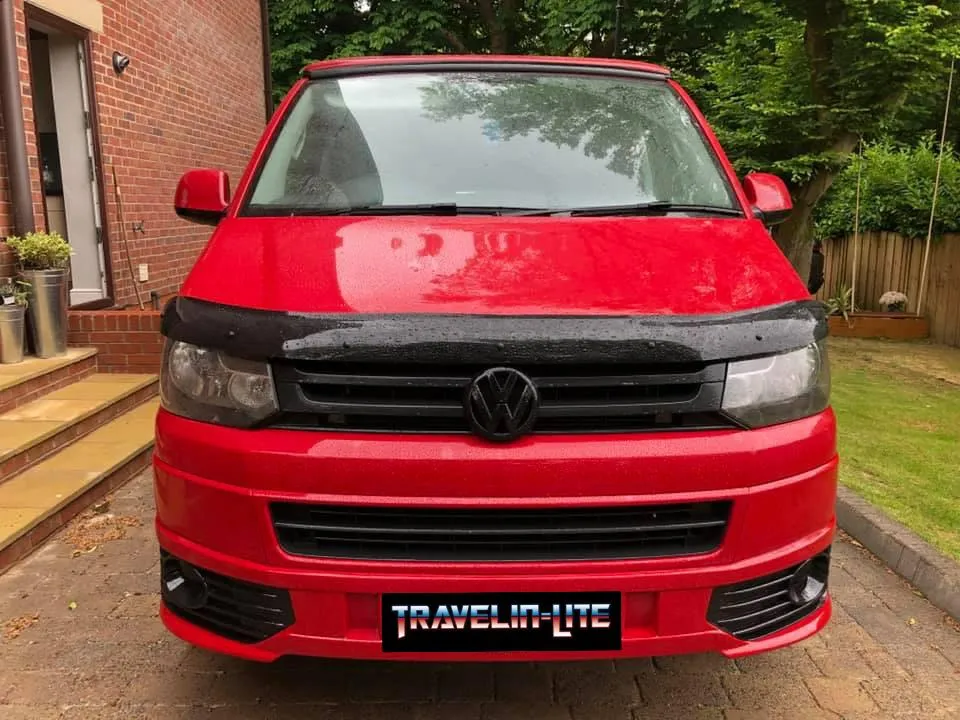 T5.1 Front & Rear Smooth Primed Bumpers, Lower Spoiler, Grille, DRL Kit, Fog Kit 10 -15