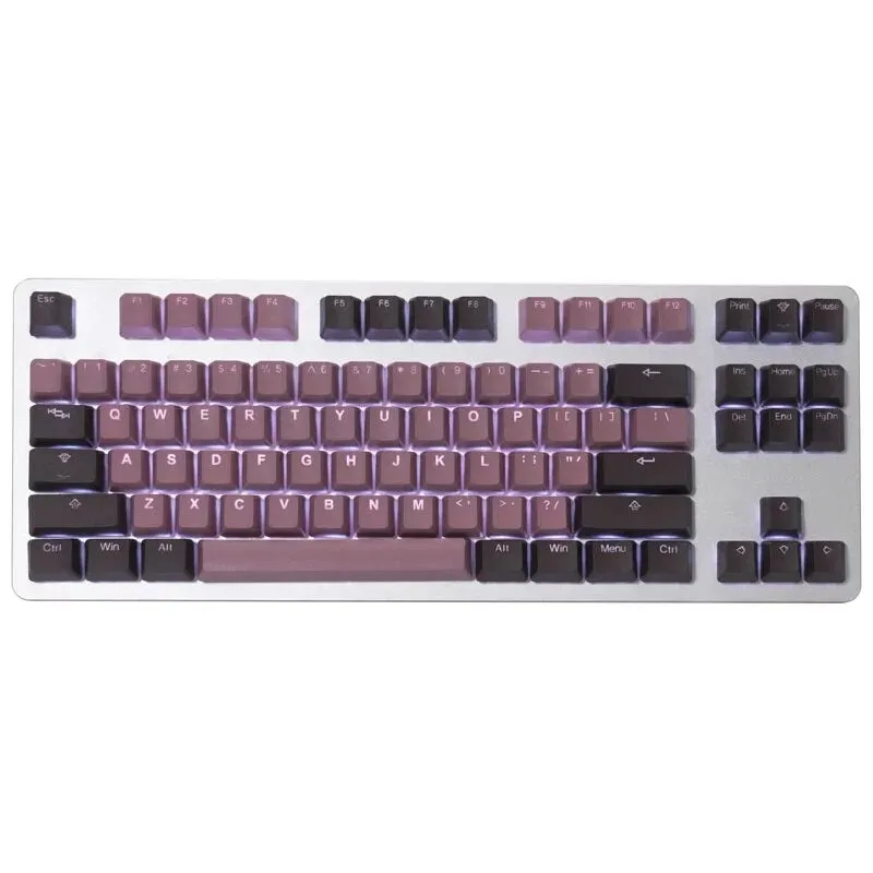 Tai-Hao Lavender & Chocolate PBT Shine-Through Keycap Set