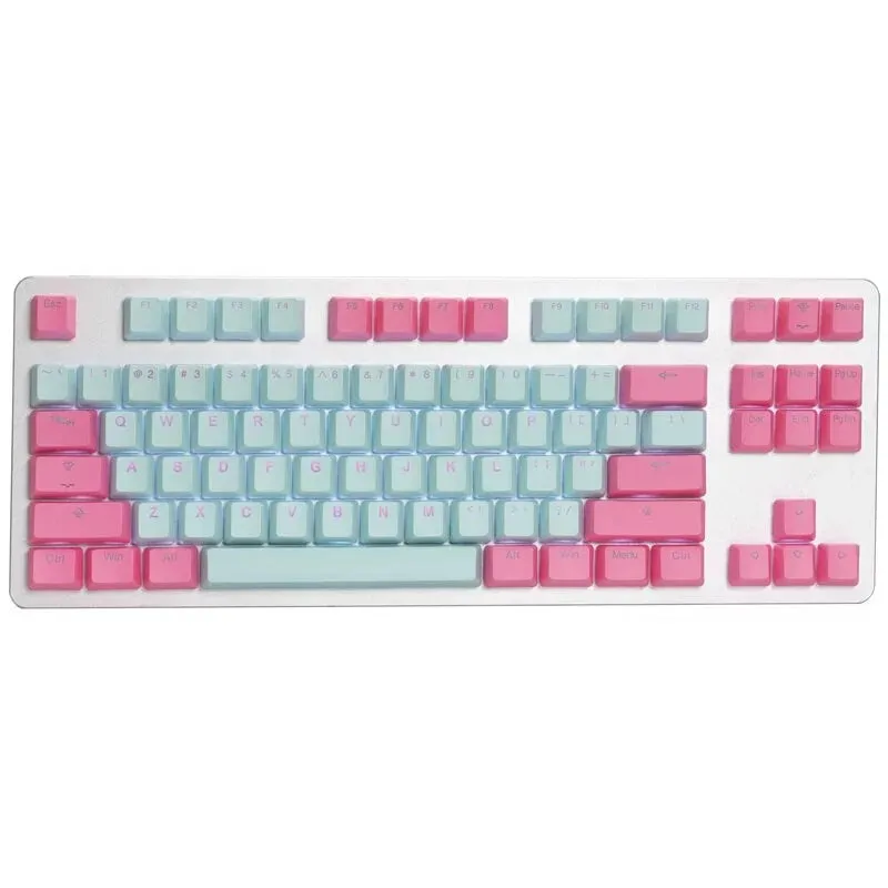 Tai-Hao Miami PBT Shine-Through Keycap set