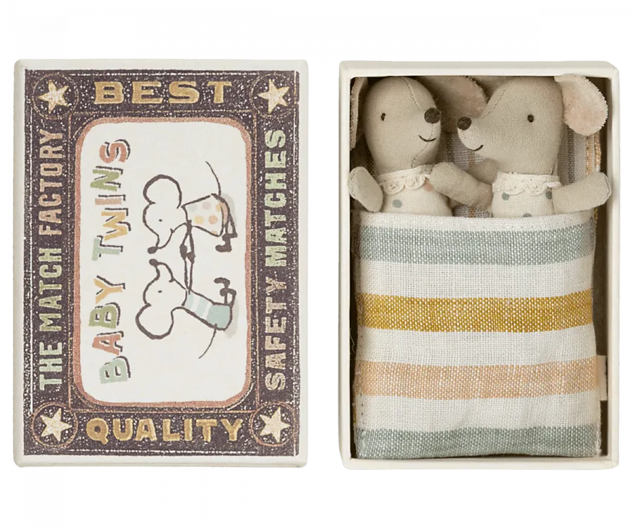 Twins, Baby Mice in Matchbox