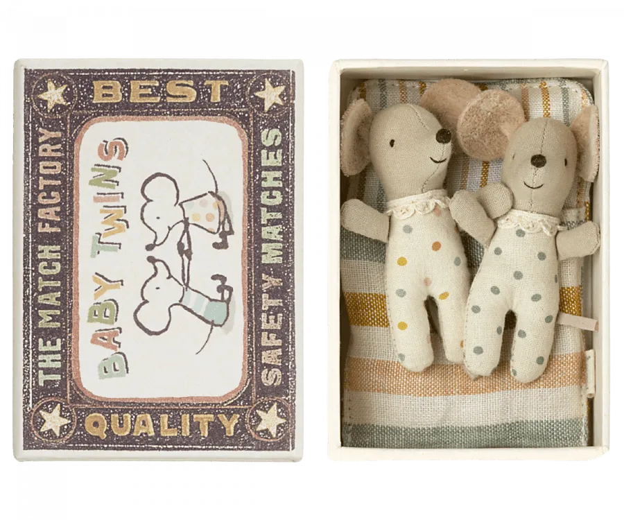 Twins, Baby Mice in Matchbox
