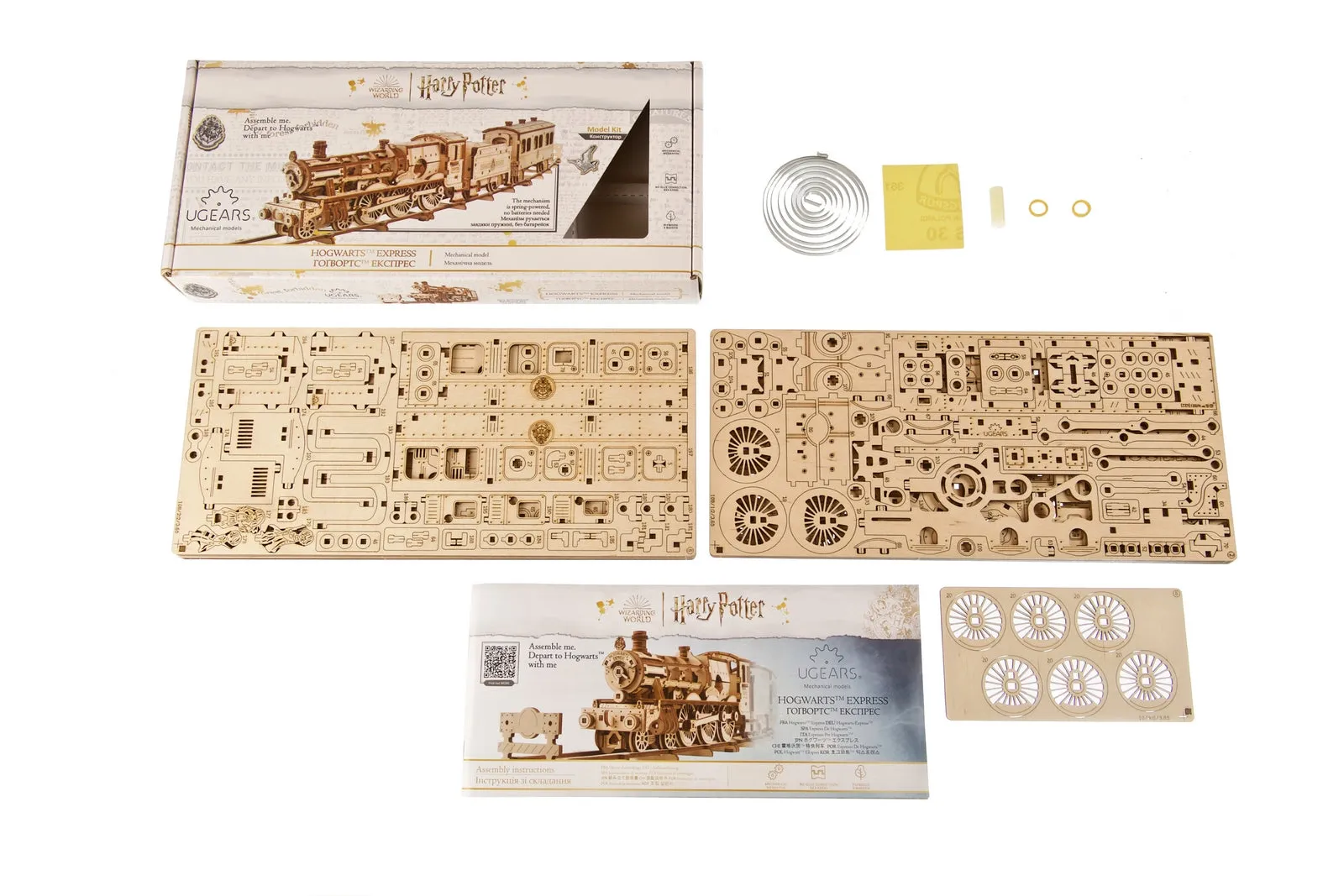 Ugears Harry Potter Series - Hogwarts™ Express Train ★Mechanical 3D Puzzle Kit Model Toys Gift Present Birthday Xmas Christmas Kids Adults