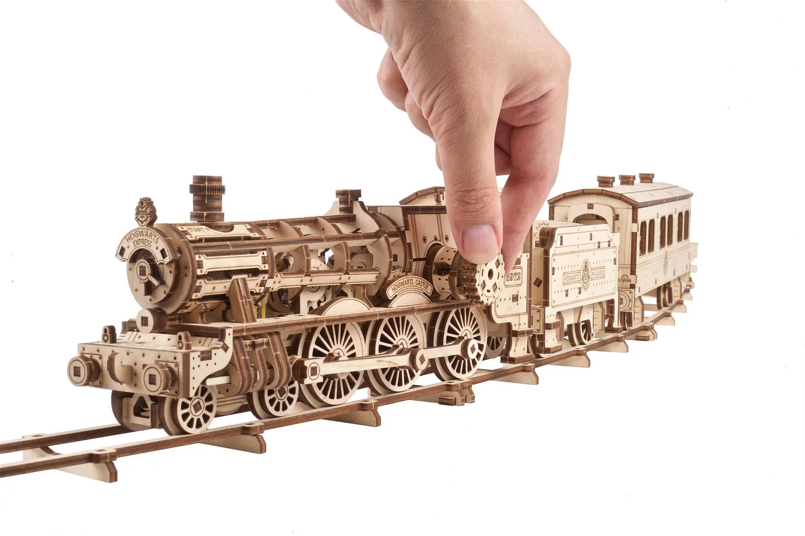 Ugears Harry Potter Series - Hogwarts™ Express Train ★Mechanical 3D Puzzle Kit Model Toys Gift Present Birthday Xmas Christmas Kids Adults