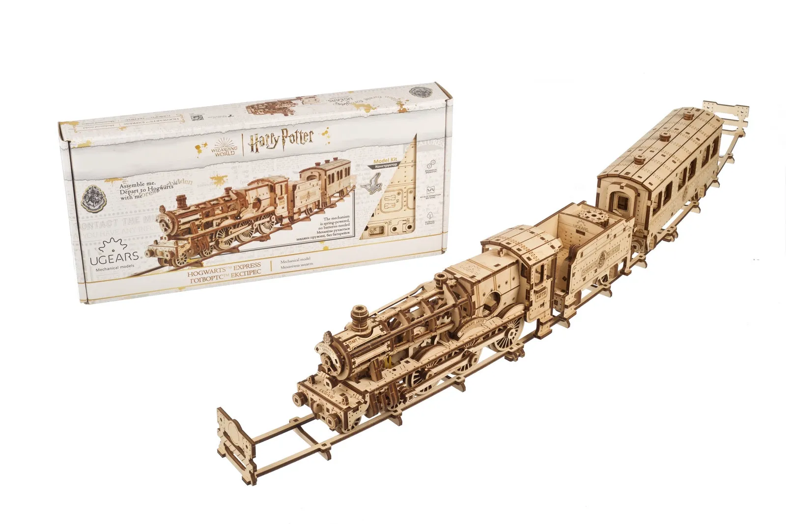 Ugears Harry Potter Series - Hogwarts™ Express Train ★Mechanical 3D Puzzle Kit Model Toys Gift Present Birthday Xmas Christmas Kids Adults