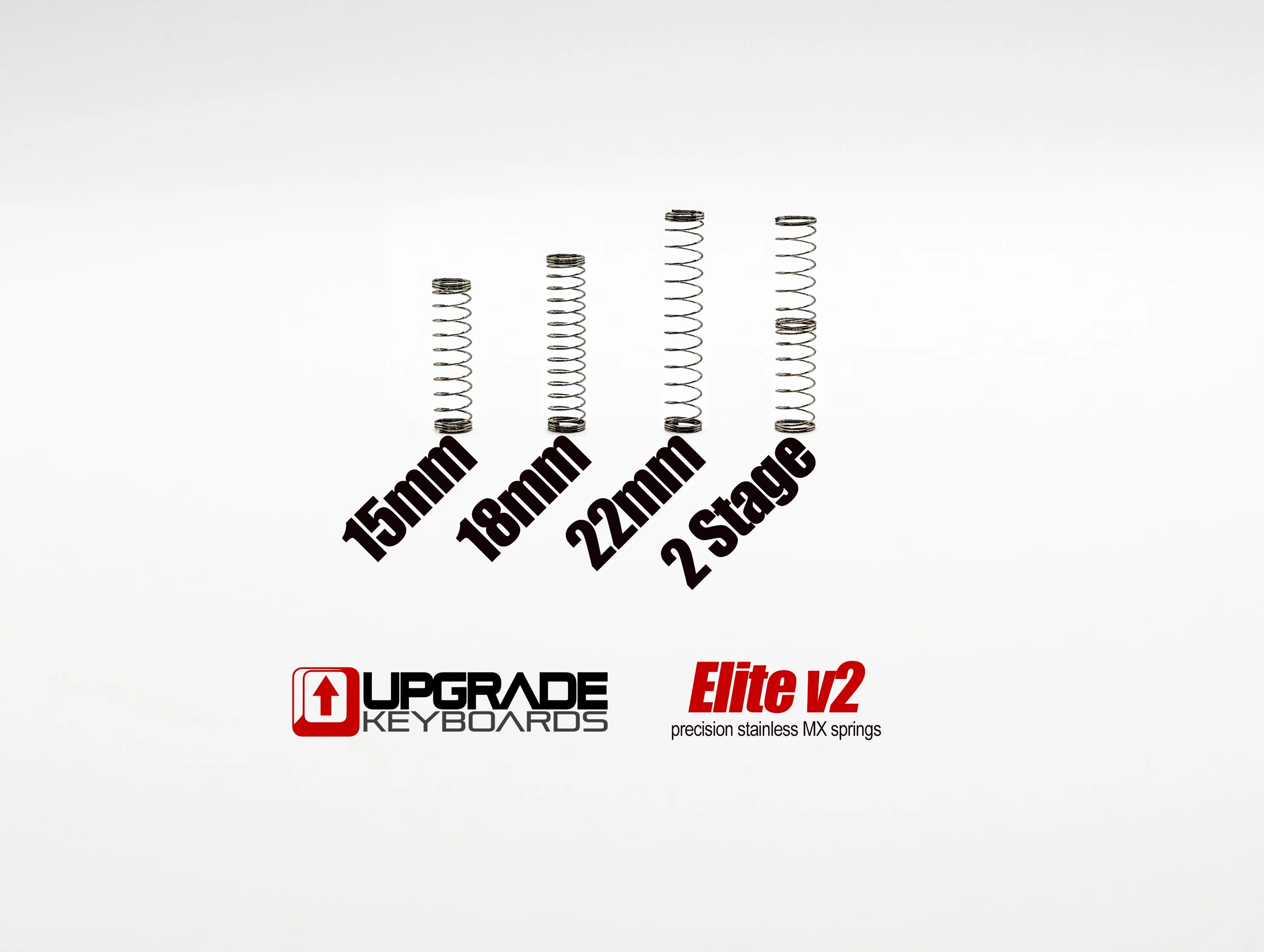 Upgrade Keyboards Elite v2 18mm Stainless MX Springs