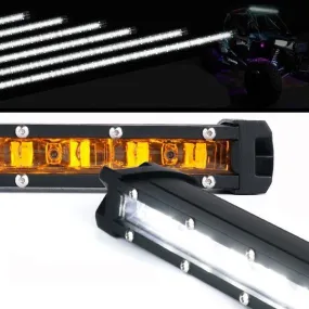 Xprite LED Light Bar w/ Amber Backlight (Single Row) Sunrise Series - 8"/20"/22"/26"/32"/42"/44"/50"