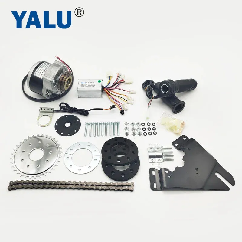 YALU 24V 250W Left Freewheel Drive DIY Mountain Electric Bicycle Motor Kit With PAS Sensor and Rubber Part MY1016Z2 EBIKE Kit